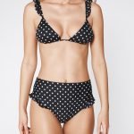 Bikini Calzedonia a pois modello Dalila con slip a vita alta estate 2019