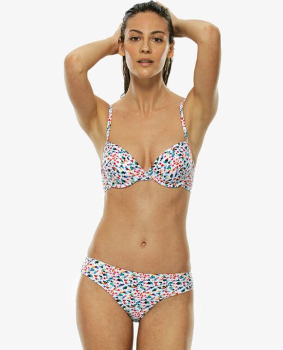 Bikini con reggiseno push up fantasia a cuori Lovable 2019