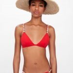 Bikini rosso con conchiglie Zara estate 2019