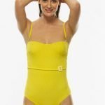 Costume intero a fascia giallo Lovable estate 2019