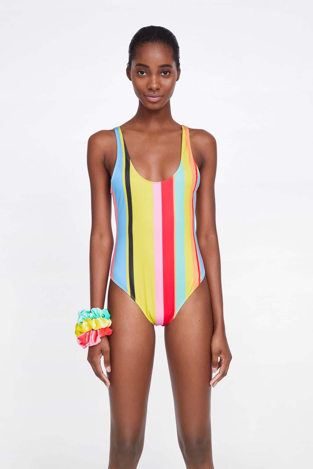 Costume intero a righe Zara 2019