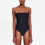 Costume intero nero a fascia Zara estate 2019