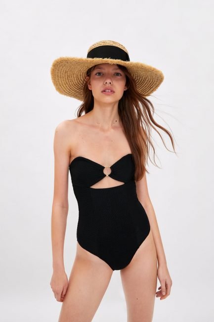 Zara costume intero a fascia estate 2019 Zara costume intero a fascia estate 2019