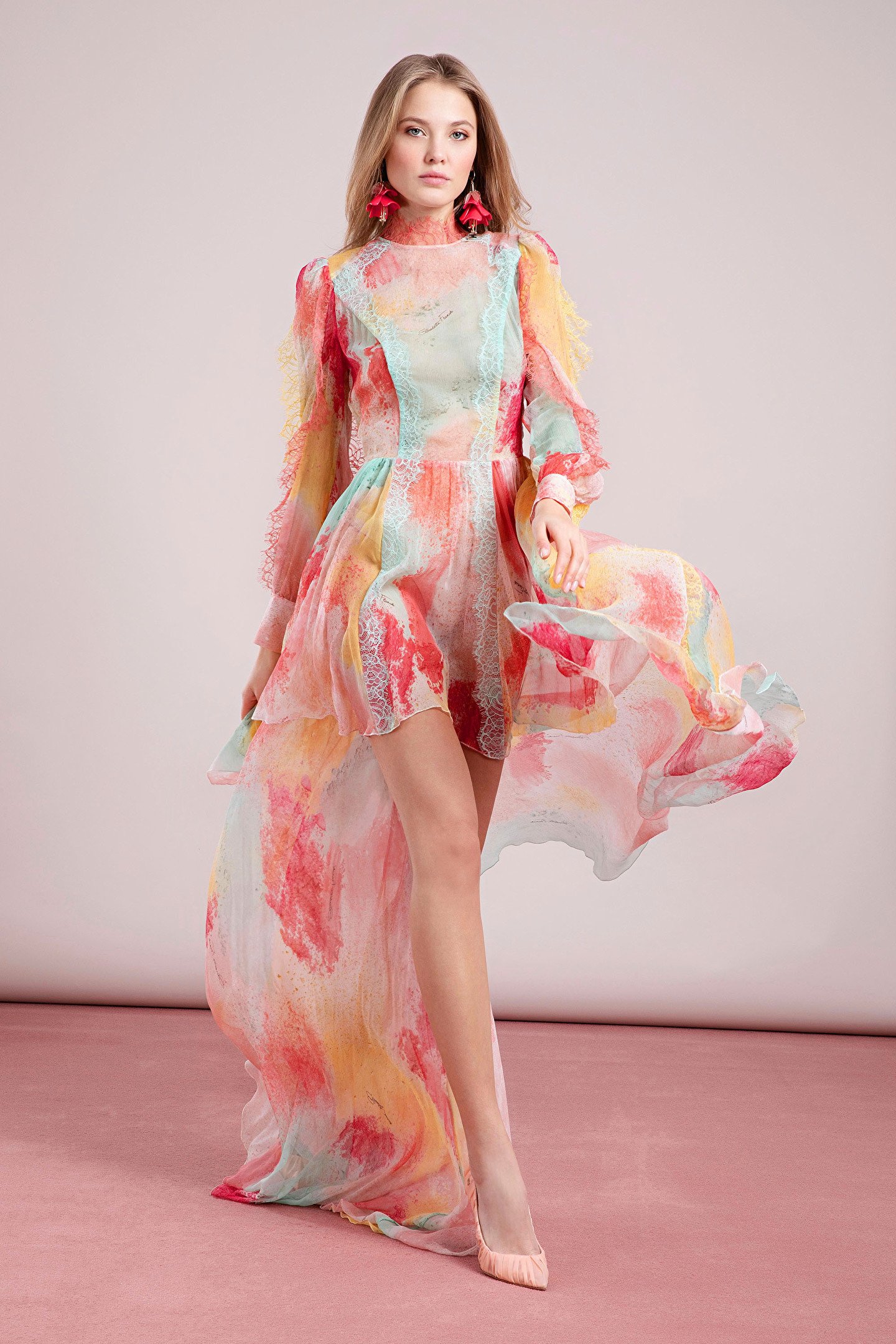 Abito asimmetrico Elisabetta Franchi collezione primavera estate 2019