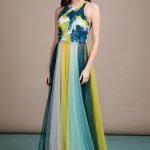 Abito lungo da red carpet Elisabetta Franchi estate 2019