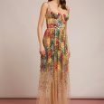 Abito lungo in tulle con paillettes Elisabetta Franchi estate 2019