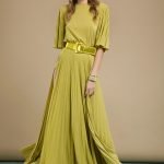 Abito lungo plissettato collezione primavera estate 2019