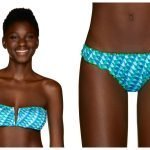 Benetton costume da bagno a fascia e slip frou frou 2019