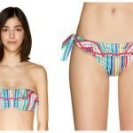Bikini Benetton a fascia con volant estate 2019