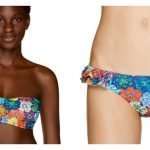 Bikini a fascia Benetton stampa floreale estate 2019