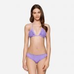 Bikini con reggiseno a triangolo Goldenpoint con roselline estate 2019