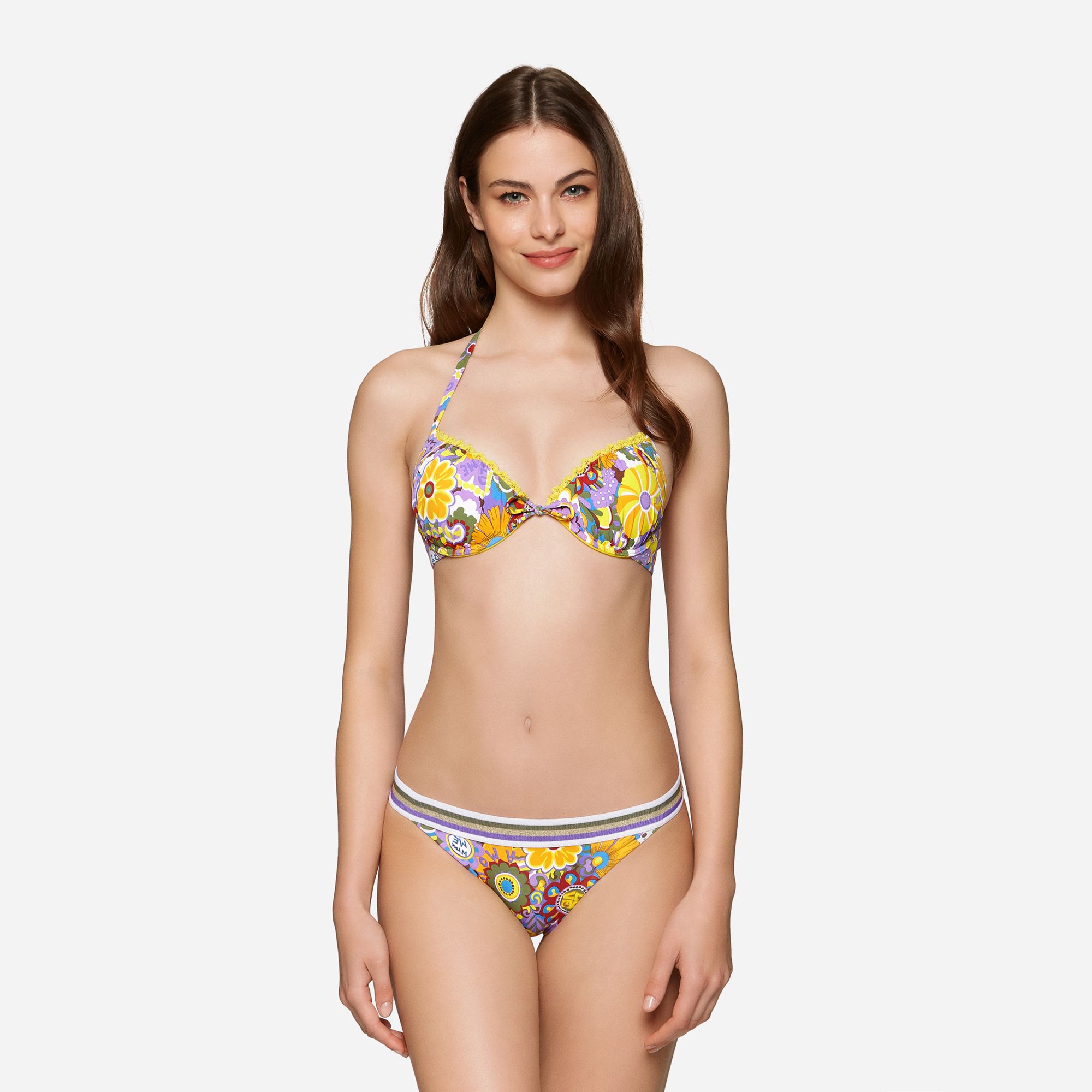 Body Glove Smoothies Greta Bikini Top Donna Con Ferretto E Push-up - Reggiseno Balconette Regolabile, Microfibra Morbida