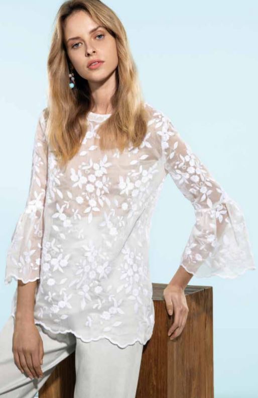 Blusa Nara Camicie in tessuto semitrasparente catalogo primavera estate 2019
