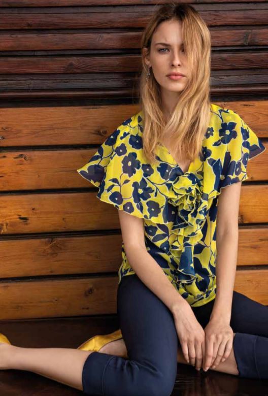 Blusa a maniche corte Nara Camicie estate 2019