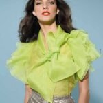 Blusa in organza Nara Camicie estate 2019