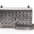 Borsa Pinko Love bag tris in pelle trapuntata laminata prezzo 335 euro