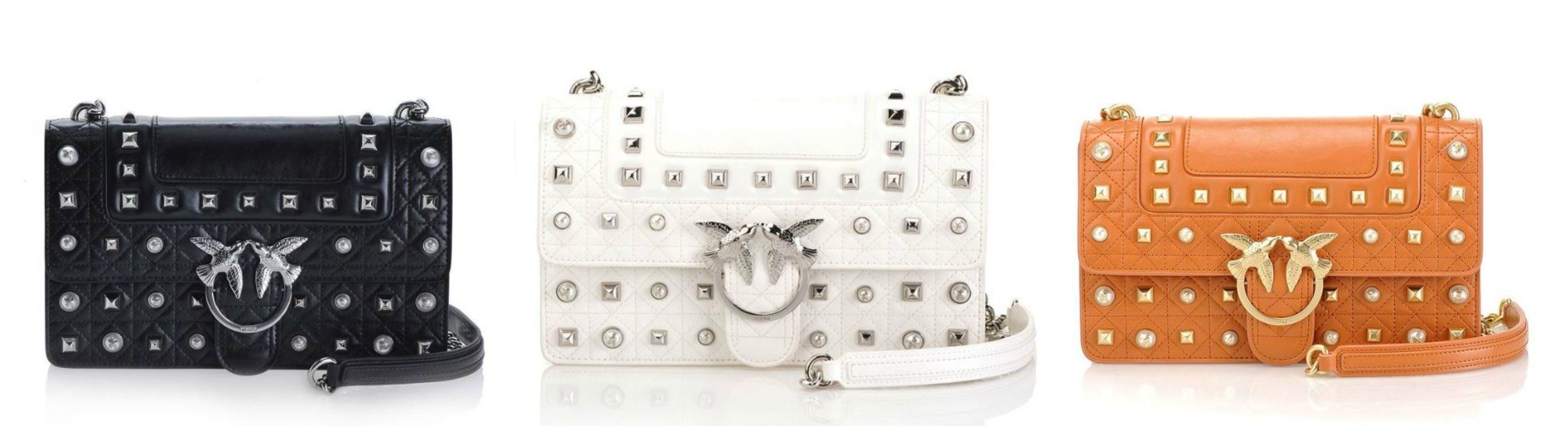 Borse Love bag Idillio con borchie e perle estate 2019