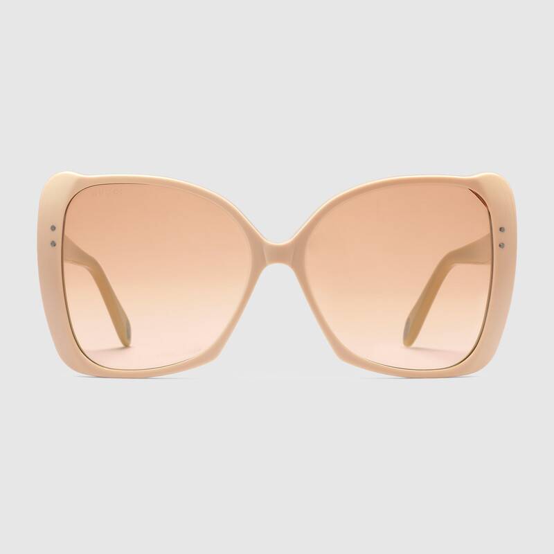 Cate eye oversize color nude Gucci 2019