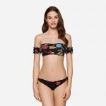 Costume da bagno in tulle con ricami floreali Goldenpoint estate 2019