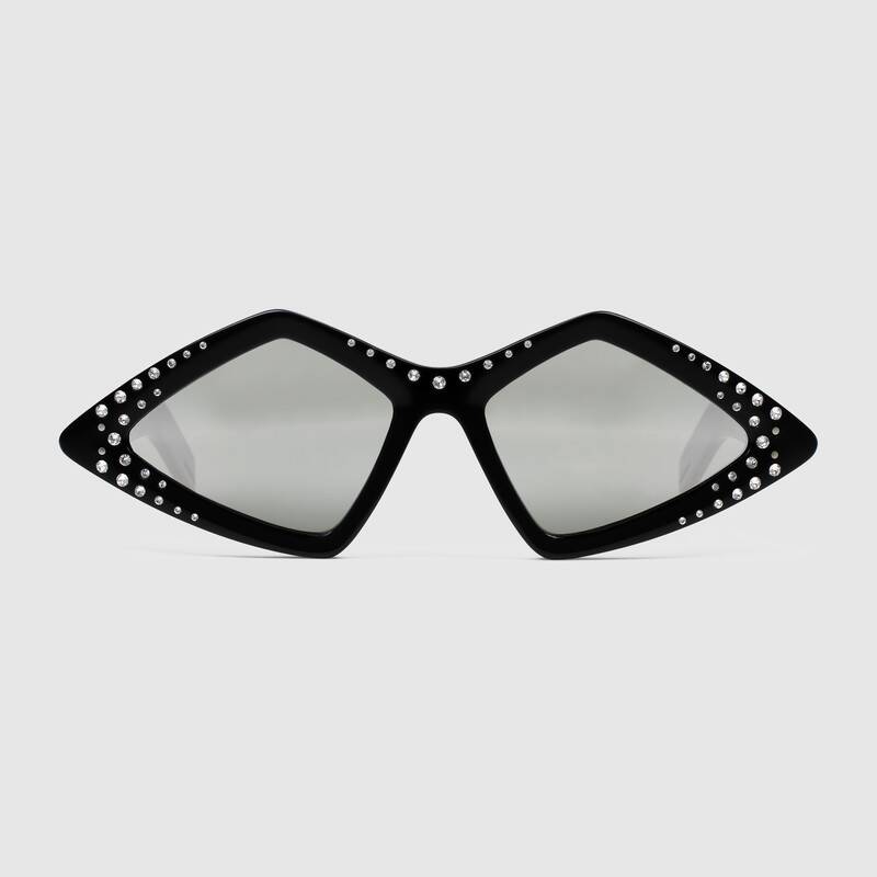 Gucci occhiale da sole dalla forma a diamante estate 2019