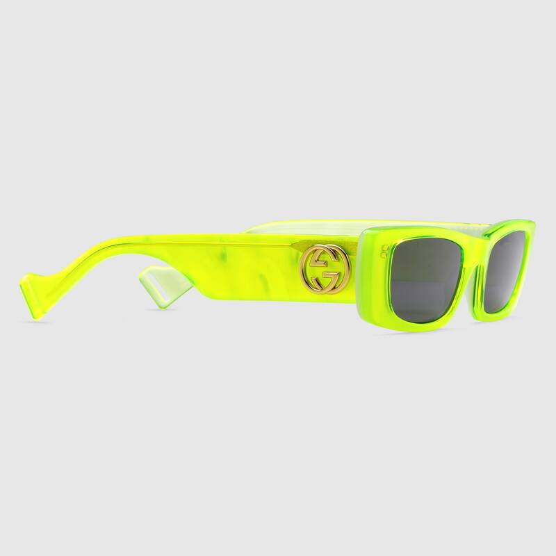 Occhiali da sole Gucci giallo fluo prezzo 260 euro