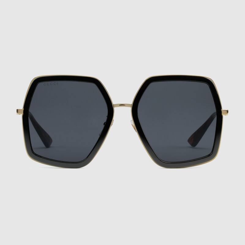 Occhiali da sole oversize Gucci donna estate 2019 costo 290 euro