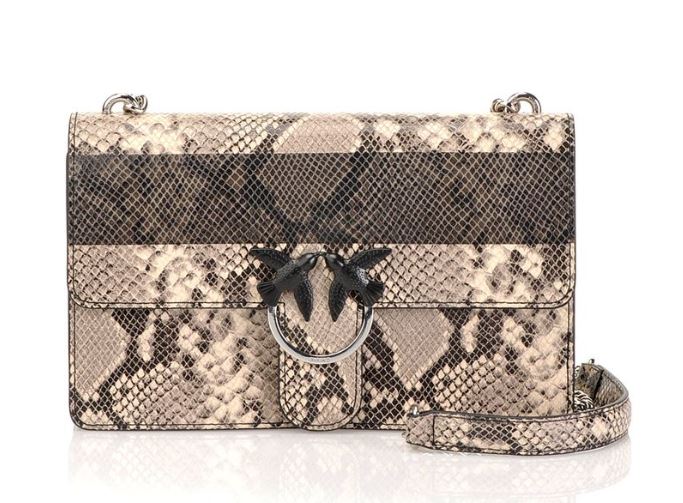 Pinko Love bag Python in pelle stampa pitone estate 2019 prezzo 295 euro