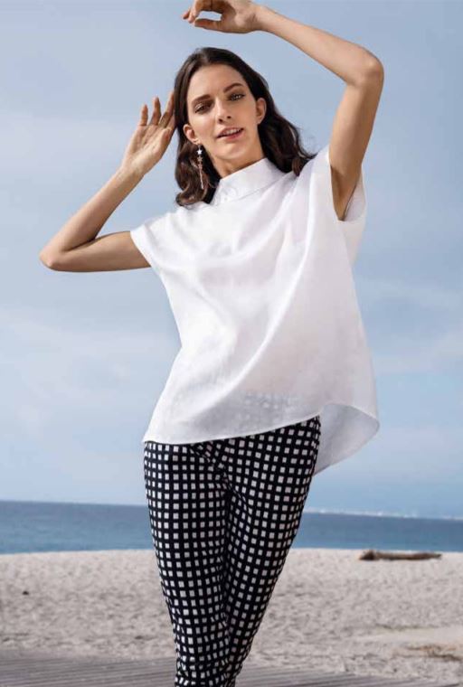 Top bianco Nara Camicie estate 2019