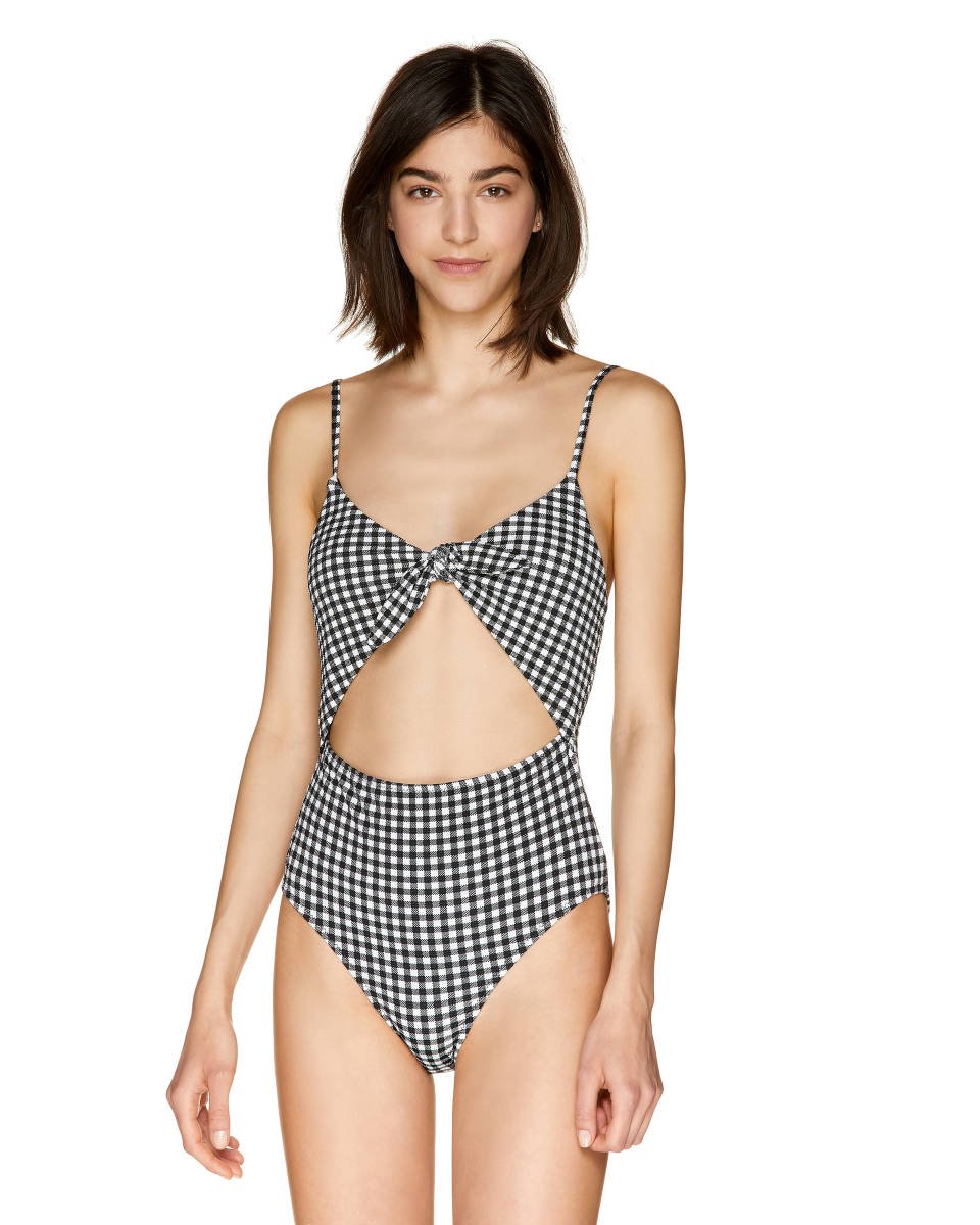 Undercolors of Benetton costume intero vichy 2019