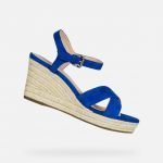 Sandalo con zeppa in corda geox estate 2019 mod Soleil