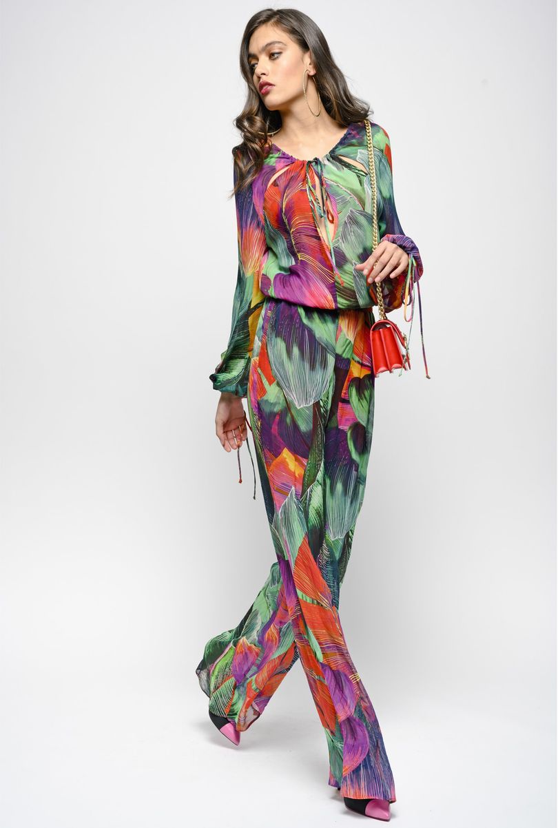 Tuta intera floreale Pinko primavera estate 2019 prezzo 350 euro
