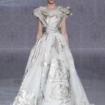 Abito da sposa Carlo Pignatelli 2020 con dettagli argento