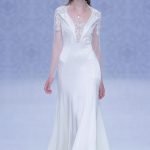 Abito da sposa scivolato con maniche lunghe Carlo Pignatelli 2020