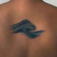 Tatuaggio onda del mare colorata