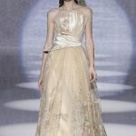 Vestito da sposa color oro Carlo Pignatelli 2020