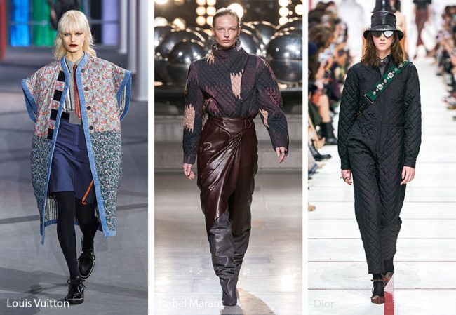 Capi dabbigliamento in tessuto trapuntato moda inverno 2019 2020 Capi dabbigliamento in tessuto trapuntato moda inverno 2019 2020