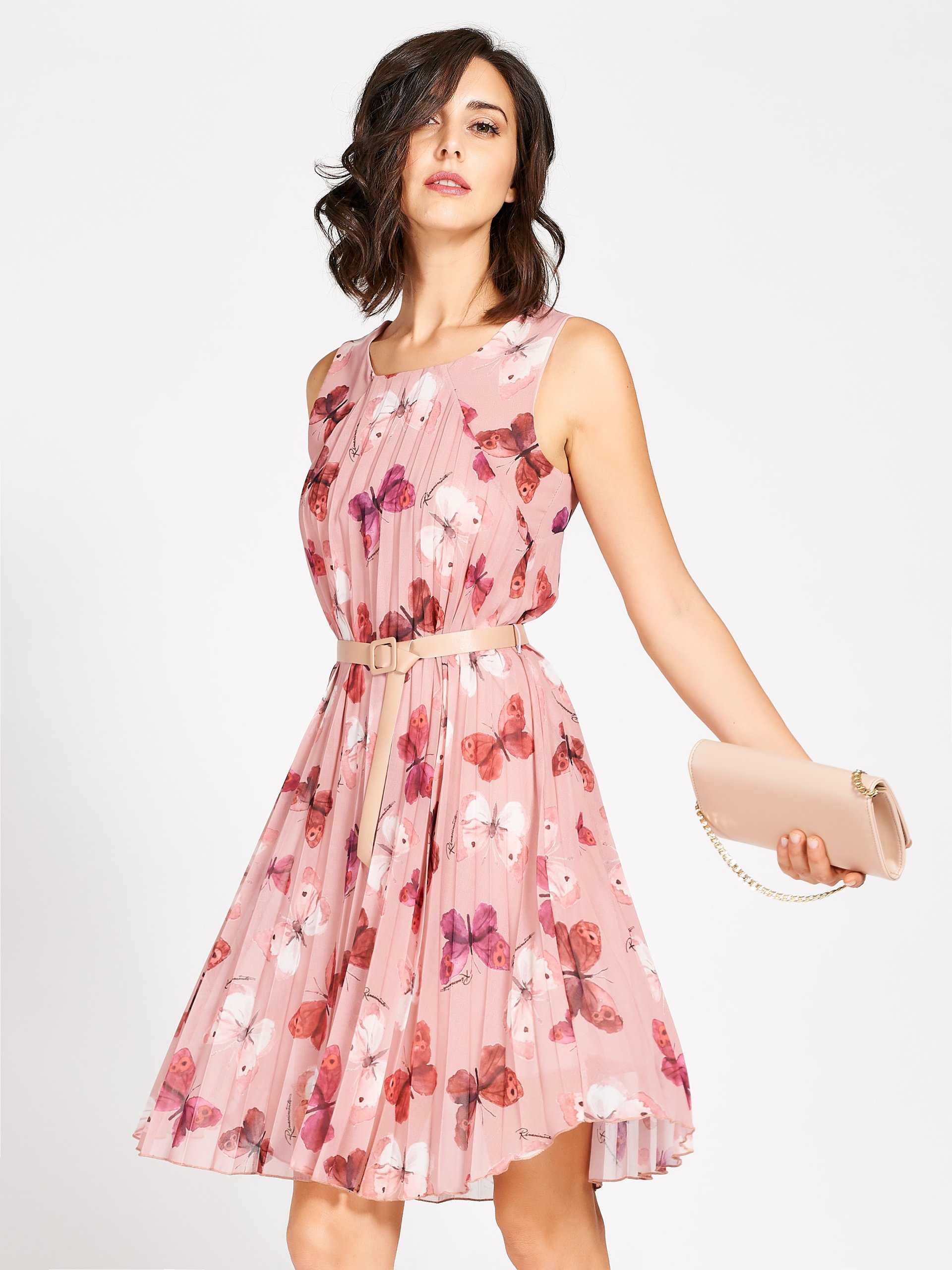 Romantico abito da giorno con farfalle Rinascimento autunno 2019