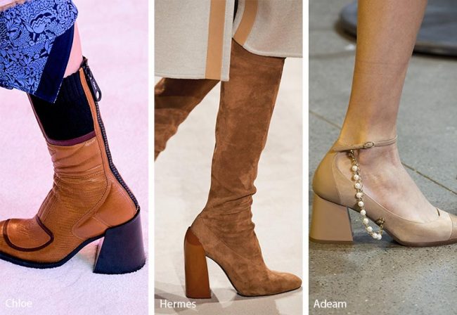 Scarpe e Stivali con tacchi comodi grossi e squadrati moda inverno 2020 Scarpe e Stivali con tacchi comodi grossi e squadrati moda inverno 2020