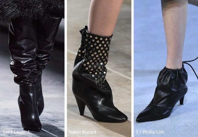Stivali morbidi arricciati moda inverno 2019 2020 Stivali morbidi arricciati moda inverno 2019 2020