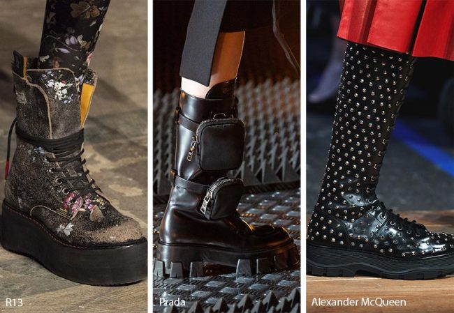 Tendenza scarpe e stivali inverno 2019 2020 con suole platform Tendenza scarpe e stivali inverno 2019 2020 con suole platform