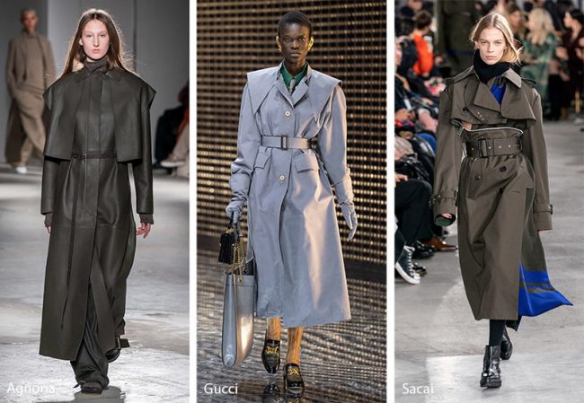 Trench con maniche mantella moda inverno 2019 2020 Trench con maniche mantella moda inverno 2019 2020
