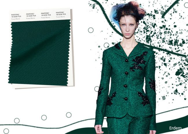 Verde Foresta Forest Biome Colore Pantone moda inverno 2019 2020 Verde Foresta Forest Biome Colore Pantone moda inverno 2019 2020