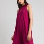 Abito corto da party Twinset color rosso lampone inverno 2019 2020