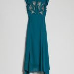 Abito lungo elegante da cerimonia Twinset con ricami inverno 2019 2020
