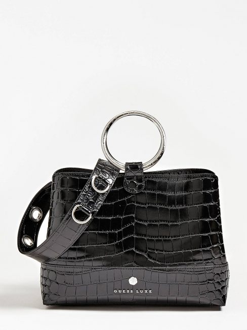 Bloom Bag Guess Luxe in vera pelle stampa coccodrillo inverno 2019 2020 Bloom Bag Guess Luxe in vera pelle stampa coccodrillo inverno 2019 2020