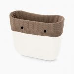 Bordo borsa o bag invernale 2019 2020 in lana con trecce colore sabbia