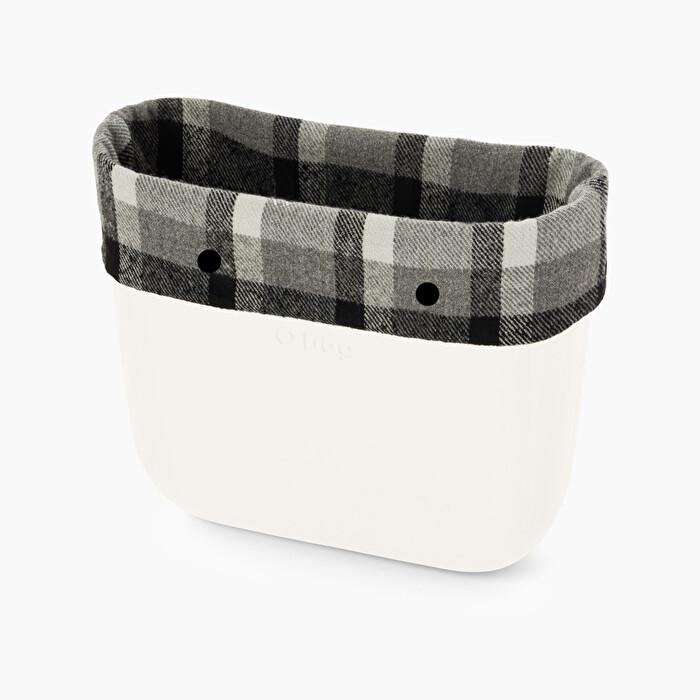 Bordo invernale borsa O bag in tessuto a quadri