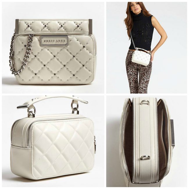 Borsa a tracolla con manico Guess Luxe modello Cherie Borsa a tracolla con manico Guess Luxe modello Cherie