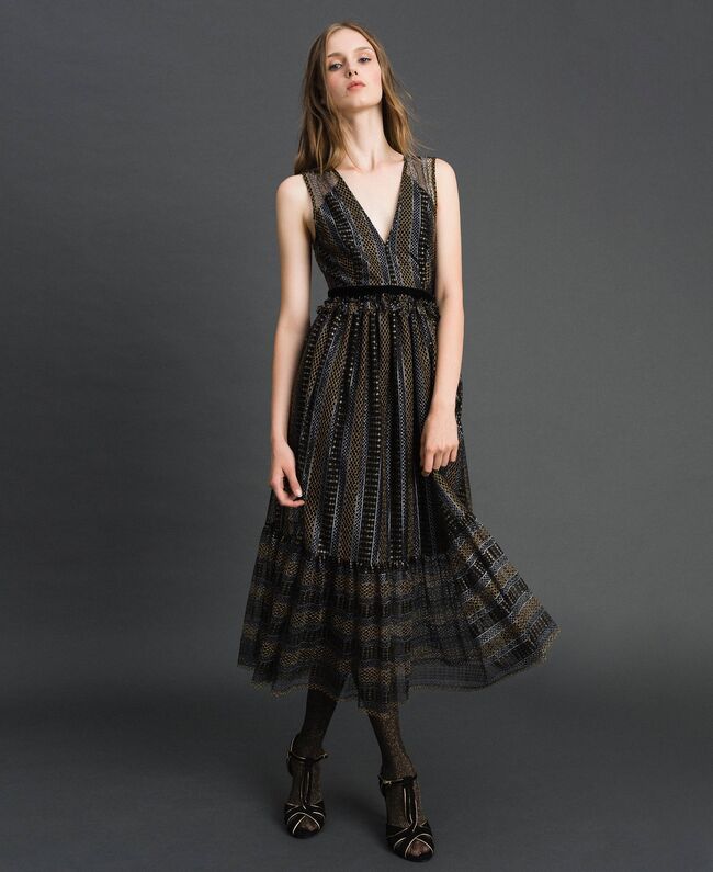 Elegante abito longuette Twinset autunno inverno 2019 2020