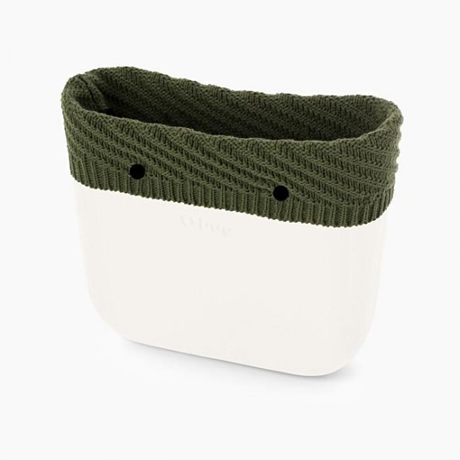 Nuovo bordo borsa O Bag in lana Hannover colore verde militare inverno 2019 2020 Nuovo bordo borsa O Bag in lana Hannover colore verde militare inverno 2019 2020